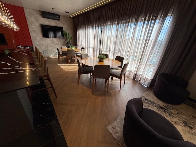 Lounge gourmet mobiliado